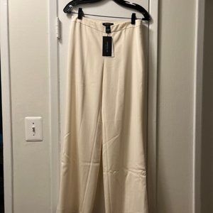 LAFAYETTE 148 NEW YORK Silk Straight Leg Pants in Cloud Size 6